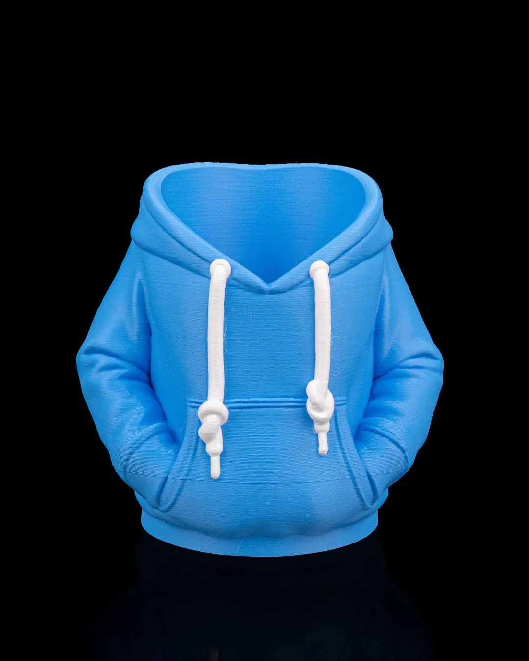 Blue hoodie can holder color option