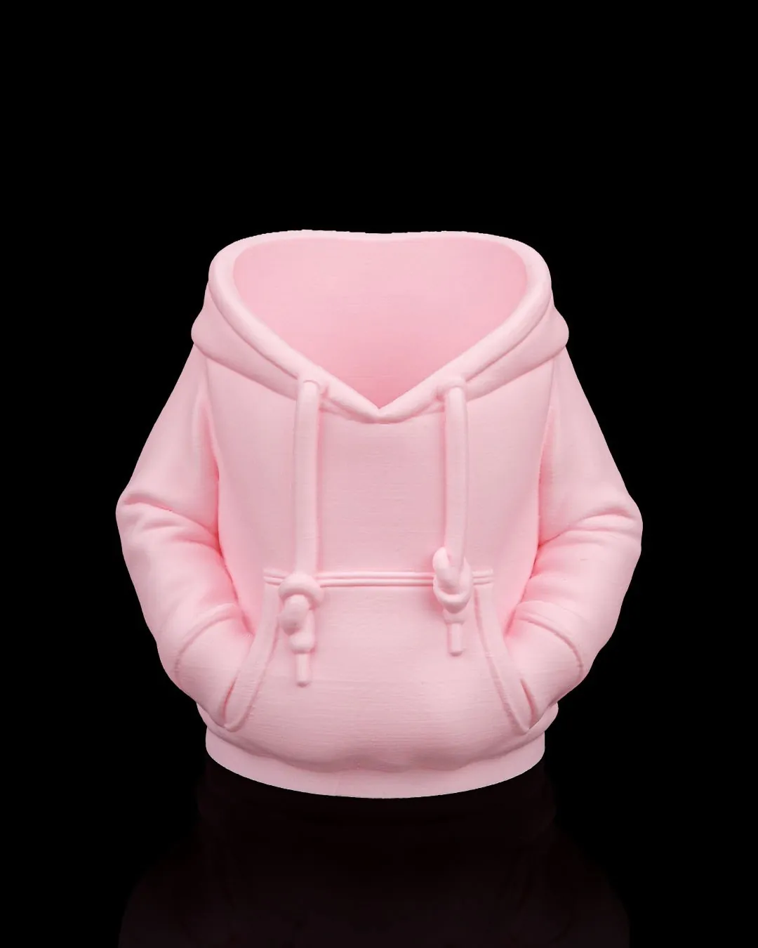 Pink hoodie can holder color option