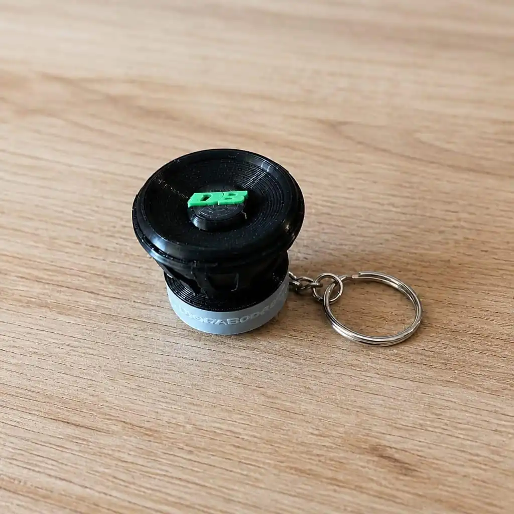 Deaf Bonce Subwoofer Keychain product photo 1