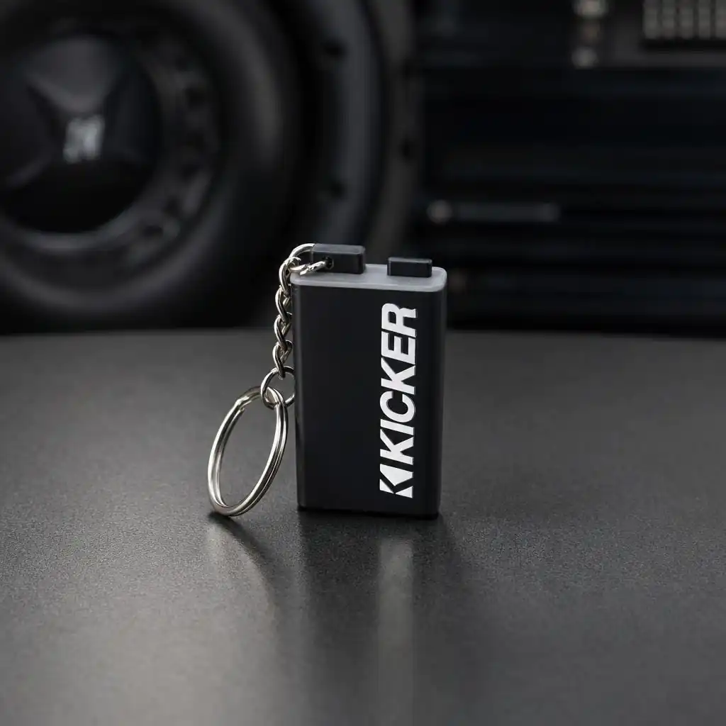 Kicker CXA1800 Amp Keychain | Basshead Car Audio Gift product photo