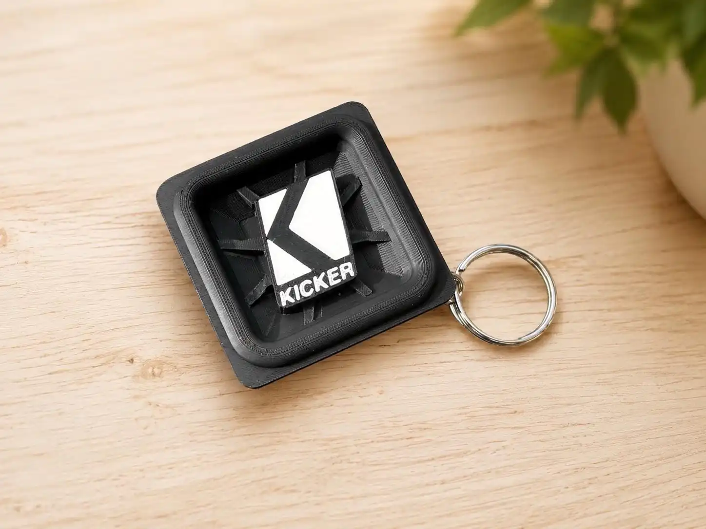 Kicker L7 Subwoofer Keychain | Basshead Car Audio Gift product photo