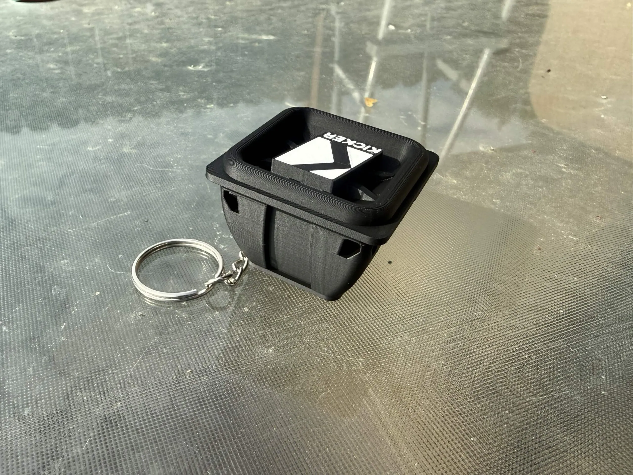 Kicker L7 Subwoofer Keychain | Basshead Car Audio Gift product photo
