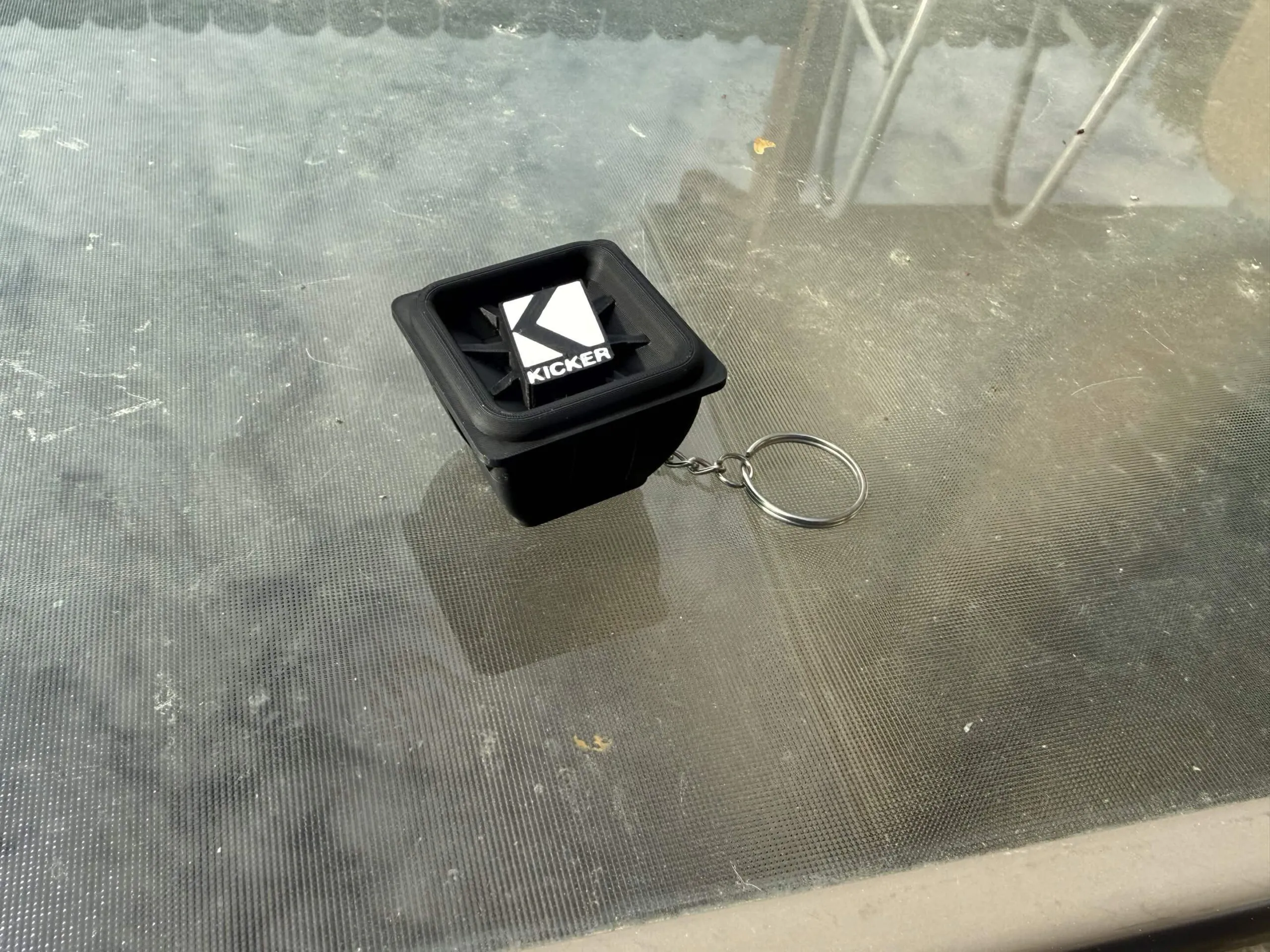Kicker L7 Subwoofer Keychain | Basshead Car Audio Gift product photo