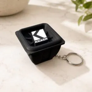 Kicker L7 Subwoofer Keychain | Basshead Car Audio Gift product photo