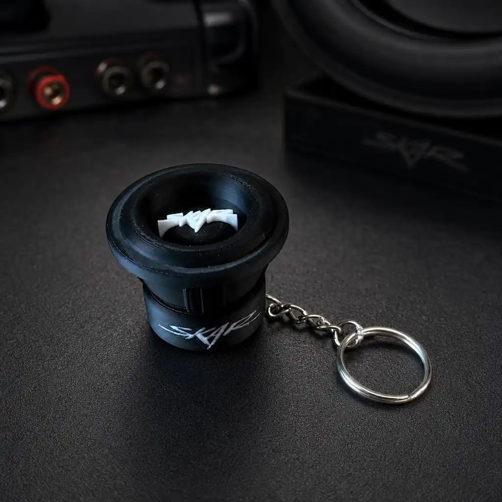 Skar EVL-8 Subwoofer Keychain | Basshead Car Audio Gift product photo
